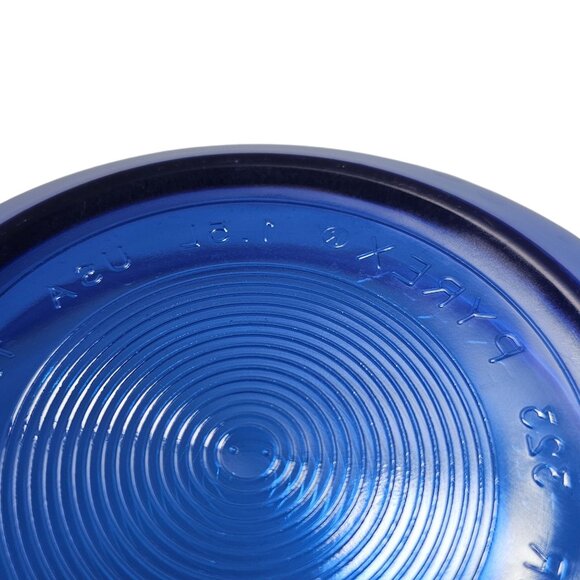 Pyrex Blue Mixing Nesting Bowl 1.5qt vtg kitchenwares serving 8.5" made in USA - Picture 5 of 9